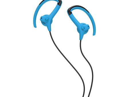 Skullcandy S4CHDY-132 Chops Hanger Bud In-Ear Sports Headphones - Hot Blue Online Hot Sale