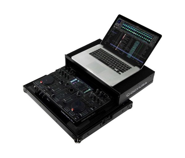 B-Stock: Odyssey FRGSPRIMEGOBL Black Label Case with Glide Style Laptop Platform for Denon DJ Prime GO Online Sale