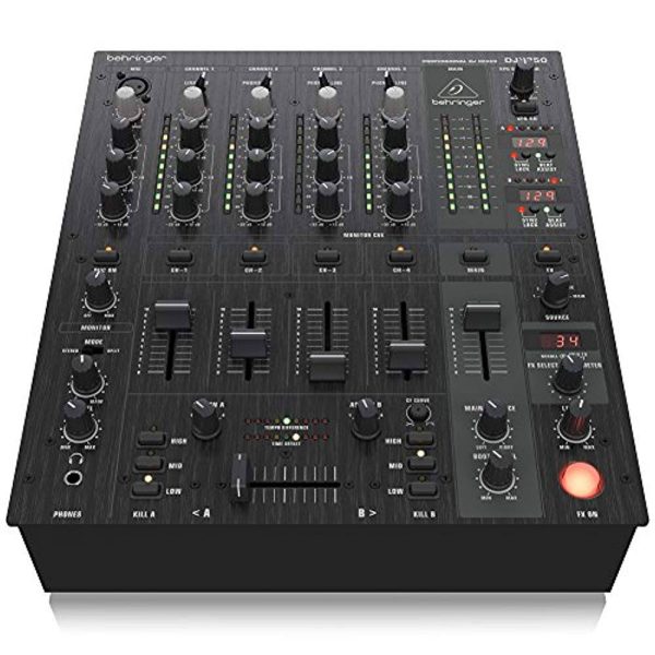 Behringer DJX750, Professional 5-Channel DJ Mixer with Advanced Digital Effects and BPM Counter Online