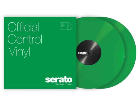 B-Stock: Serato SCV-PS-GRN-OV 12  Green Control Vinyl Pressing for Serato DJ Pro (Pair) Hot on Sale