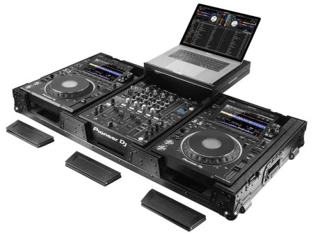 B-Stock: Odyssey FZGS12CDJWXD2BL Extra Deep DJ Coffin Case for 12″ Format DJ Mixer and Two Media Players with Glide Platform - Black For Cheap