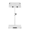 B-Stock: Gravity LTS T 02 W, Universal Laptop Stand with Adjustable Holding Pins and Steel Base - White Fashion