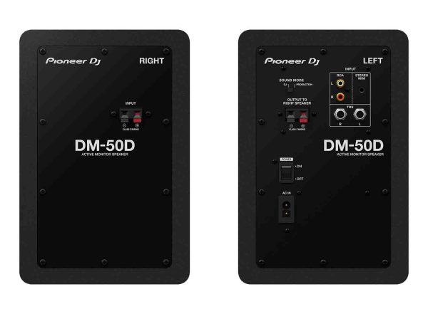 B-Stock: Pioneer DJ DM-50D 5  Active Desktop Monitor System - (Pair, Black) Cheap