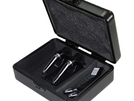 B-Stock: Odyssey KCC2PR2BL, KROM Series Black PRO2 Case for Two Turntable Needle Cartridges For Sale