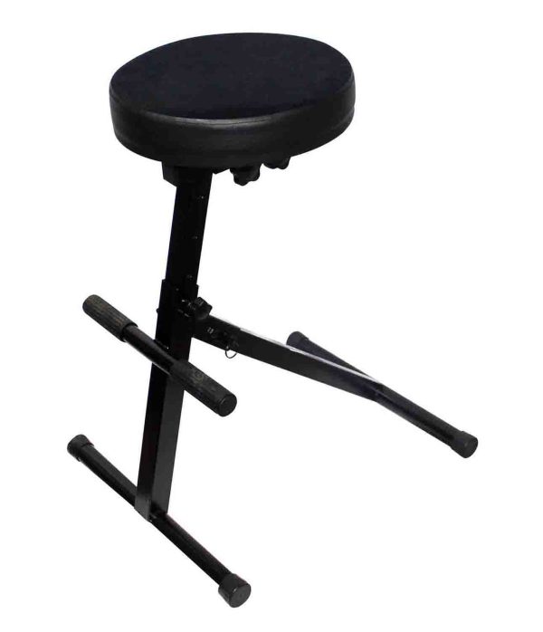 B-Stock: ProX X-GIGCHAIR-MK2 Operators Gig Chair Portable Adjustable Padded Foam Velvet Covered 13  Seat Fashion