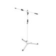 B-Stock: Gravity GMS4322W Microphone Stand with Folding Tripod Base and 2-Point Adjustment Telescoping Boom - White For Discount