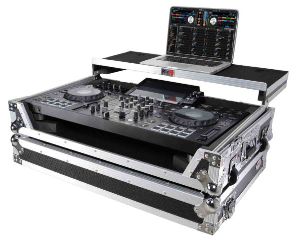 ProX XS-XDJRX3 WLT Flight Case for Pioneer XDJ-RX3, DDJ-REV5 DJ Controller with Laptop Shelf 1U Rack Space and Wheels on Sale