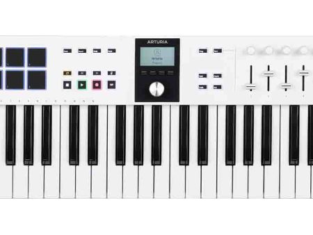 Arturia KeyLab Essential 49 mk3 Universal MIDI Keyboard Controller - White For Cheap