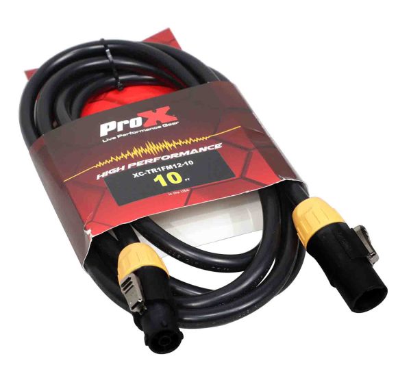 ProX XC-TR1FM12-06 Male to Female 12AWG Power Cable for for TR1 Power Connection compatible devices - 6 Feet For Discount