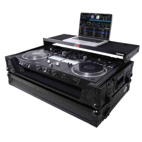 B-Stock: ProX XS-DDJREV7WLTBL DJ Flight Case for Pioneer DDJ-REV7 Digital Controller with Sliding Laptop Shelf and Wheels - Black Finish Online now