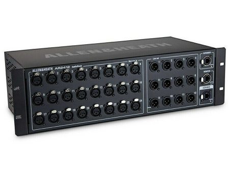 Allen & Heath AR-2412, 24x12 Main Remote Stage Rack for GLD, SQ and Qu Mixers - Black Online Hot Sale