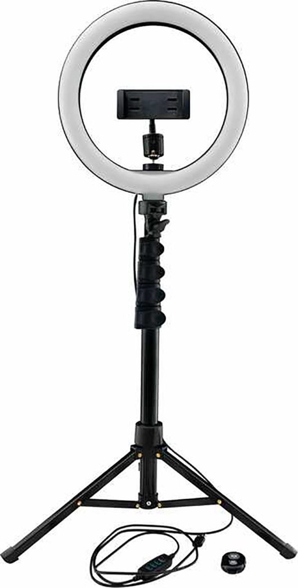 B-Stock: Mackie mRING-10, 10” 3-Color Ring Light Kit with Stand and Remote For Sale