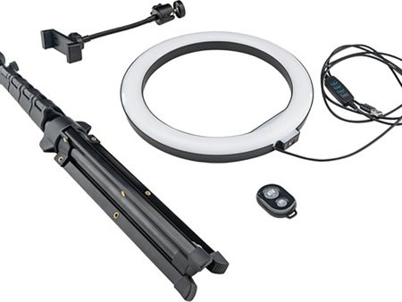 B-Stock: Mackie mRING-10, 10” 3-Color Ring Light Kit with Stand and Remote For Sale