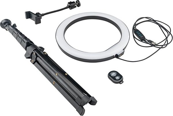 B-Stock: Mackie mRING-10, 10” 3-Color Ring Light Kit with Stand and Remote For Sale