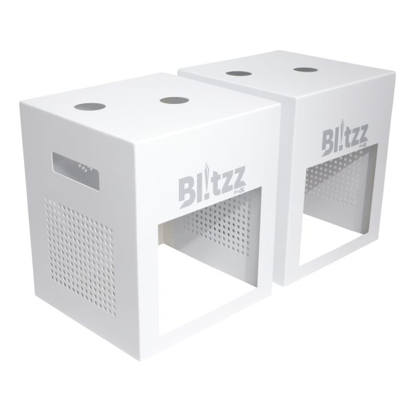 B-Stock: ProX X-BLITZZ-FX COVER X2 2x Aluminium White Covers for BlitzzFX Cold Spark Machine For Sale