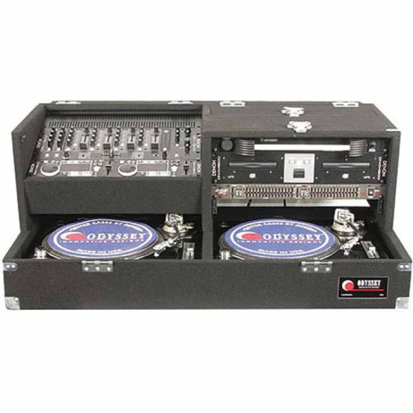 B-Stock: Odyssey CS132T Twin Rack 2 Turntable Case With 8U Slide-Back and 5U Rack Space Discount