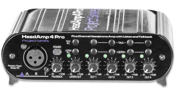 Art HeadAmp4Pro 5 Channel Headphone Amplifier with Talkback Sale