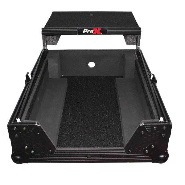 B-Stock Scratch & Dent: ProX XS-M12LTBL DJ Flight Case For Large Format 12  Universal DJ Mixer With Laptop Shelf Online Sale