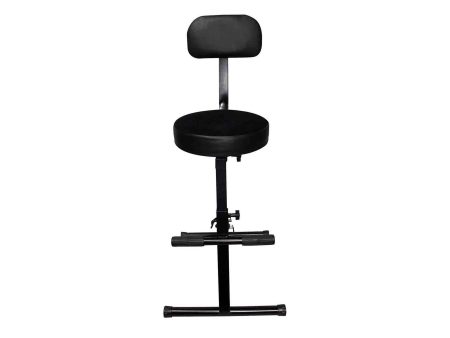 B-Stock: ProX X-GIGCHAIR-MK2 Operators Gig Chair Portable Adjustable Padded Foam Velvet Covered 13  Seat Fashion