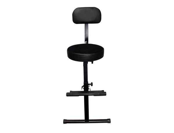 B-Stock: ProX X-GIGCHAIR-MK2 Operators Gig Chair Portable Adjustable Padded Foam Velvet Covered 13  Seat Fashion