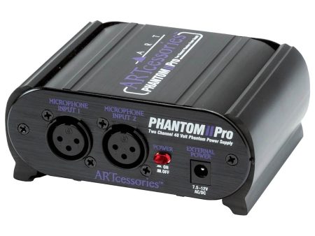 Art Phantom II Pro Dual Channel Phantom Power Supply on Sale