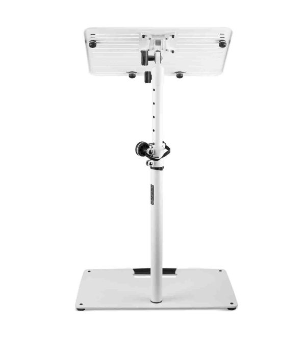 B-Stock: Gravity LTS T 02 W, Universal Laptop Stand with Adjustable Holding Pins and Steel Base - White Fashion