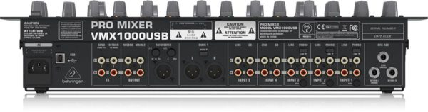 Behringer VMX1000USB Professional 7-Channel Rack-Mount DJ Mixer With USB Audio Interface Fashion