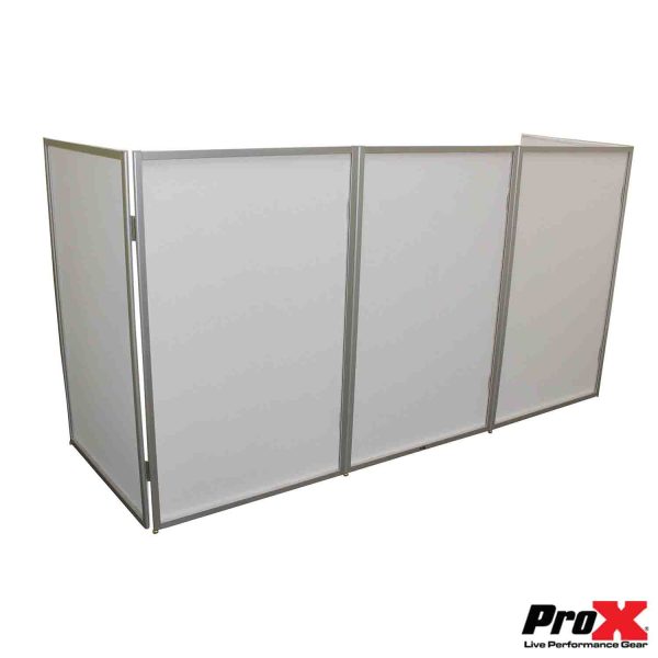 ProX XF-5X3048S 5 Panel Frame DJ Facade with Stainless Quick Release 180 Degree Hinges - Silver Discount