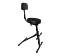 B-Stock: ProX X-GIGCHAIR-MK2 Operators Gig Chair Portable Adjustable Padded Foam Velvet Covered 13  Seat Fashion