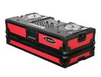 B-Stock: Odyssey FRDNX1200BKRED Red Designer DJ Series Denon CD Console Case - Red on Black on Sale