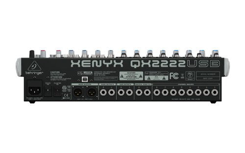 Behringer QX2222USB, 22-Input 2 2-Bus Mixer with USB Audio Interface Online Sale