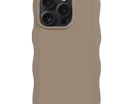 Holdit iPhone 14 Pro Max Wavy Case - Mocha Brown Online now