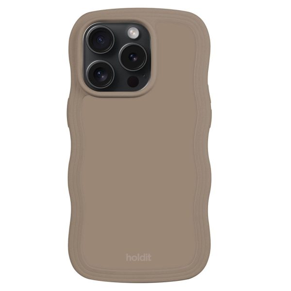 Holdit iPhone 14 Pro Max Wavy Case - Mocha Brown Online now