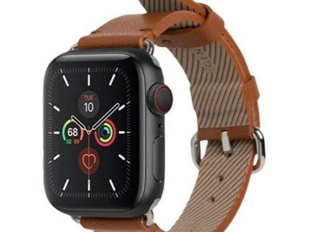 Apple Watch (38 40 SE 41 42mm) Native Union Classic Strap Ægte Læder Rem - Brun Online