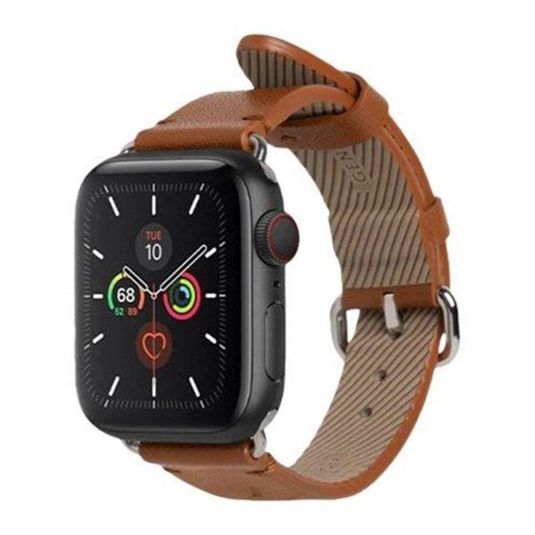 Apple Watch (38 40 SE 41 42mm) Native Union Classic Strap Ægte Læder Rem - Brun Online