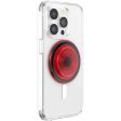 POPSOCKETS PopGrip Danger Red Translucent MagSafe Aftageligt Greb m. Standerfunktion For Sale