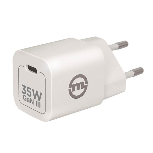 Mobile Origin Super Charger 35W GaN Vægoplader m. USB-C - Hvid For Sale