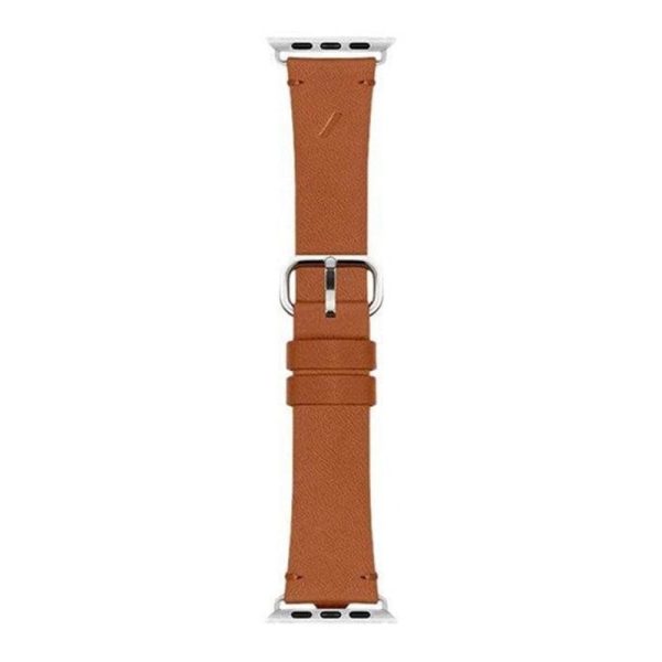 Apple Watch (38 40 SE 41 42mm) Native Union Classic Strap Ægte Læder Rem - Brun Online