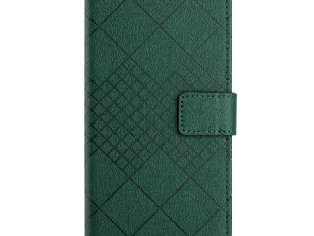 EIDERWOOD Sony Xperia 10 VI  Læder Cover m. Pung & Strop - Rombe Indgravering - Grøn For Sale