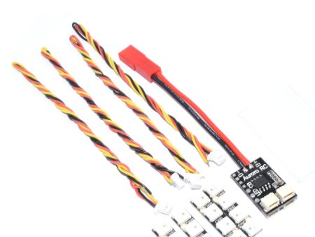 AuroraRC 4 Bits WS2812B RGB5050 LED Board 5V w  Control Board 2-6S For F3 F4 FPV Racing RC Drone For Sale