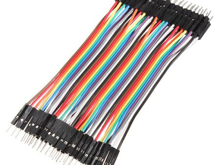 40pcs 30cm Male to Male Color Breadboard Cable Jump Wire Jumper Online Sale