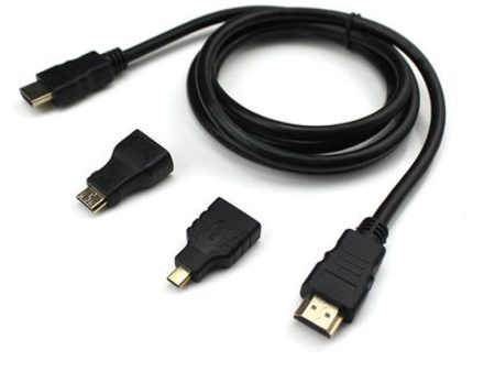 1.5m 150cm Standard HD Port-A Cable Mini HD Port-C Micro HD Port-D Adapter Connector Online now