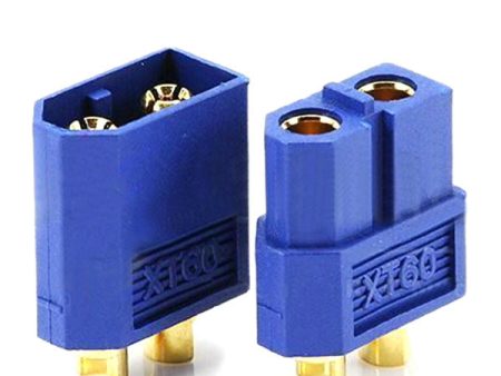 Amass XT60 Male Female Bullet Connector Plugs Blue For RC Lipo Battery Supply