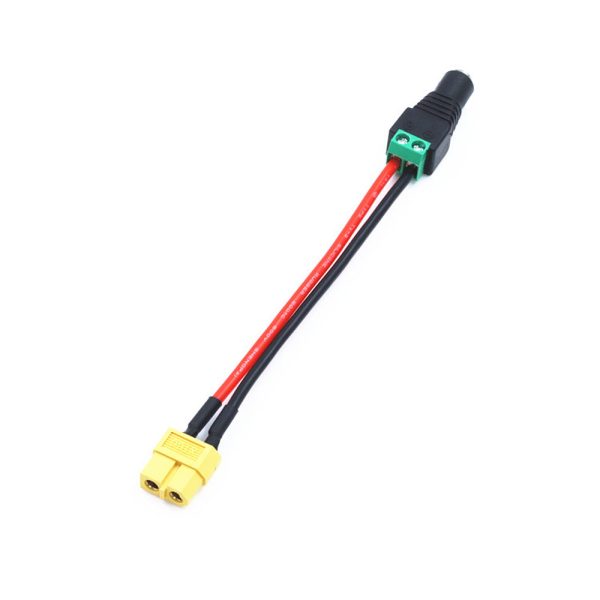 AMASS XT60 Connector Female To DC 5.5mm*2.5mm   5.5mm*2.1mm DIY Wire Cable for RC Airplane Sale